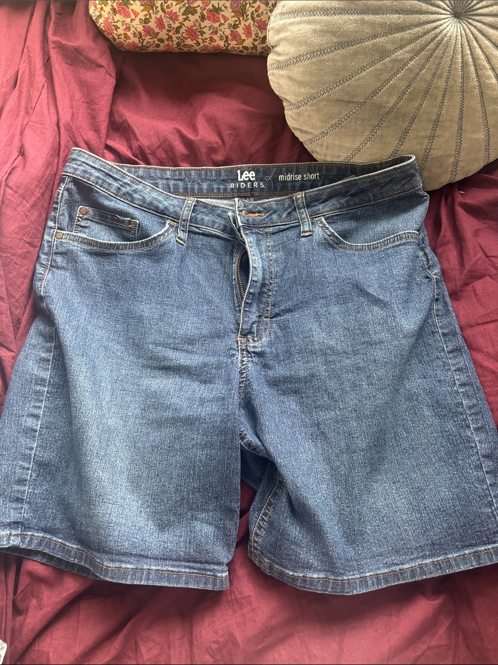 Lee Denim Midrise Jorts - Blue Wash